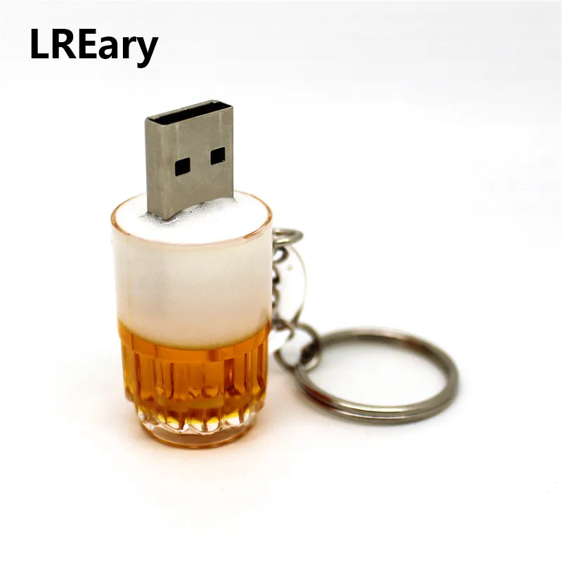 Высокое качество Мини забавное пиво бутылка USB флэш накопитель 4 ГБ 8 16 32 64 U диск