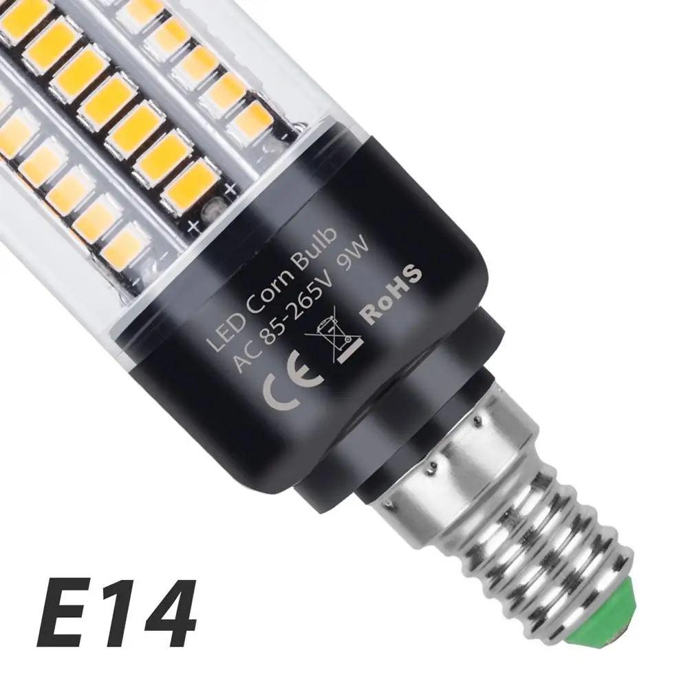 E14 E27 220 V Светодиодные лампы 5736 SMD светодиодные лампы E14 лампа «Кукуруза» 110 В лампада Led 3,5 Вт, 5 Вт, 7 Вт, 9 Вт, 12 Вт, 15 Вт, 20 Вт, без мерцания настенный светильник для дома AC85-265V - Испускаемый цвет: E14