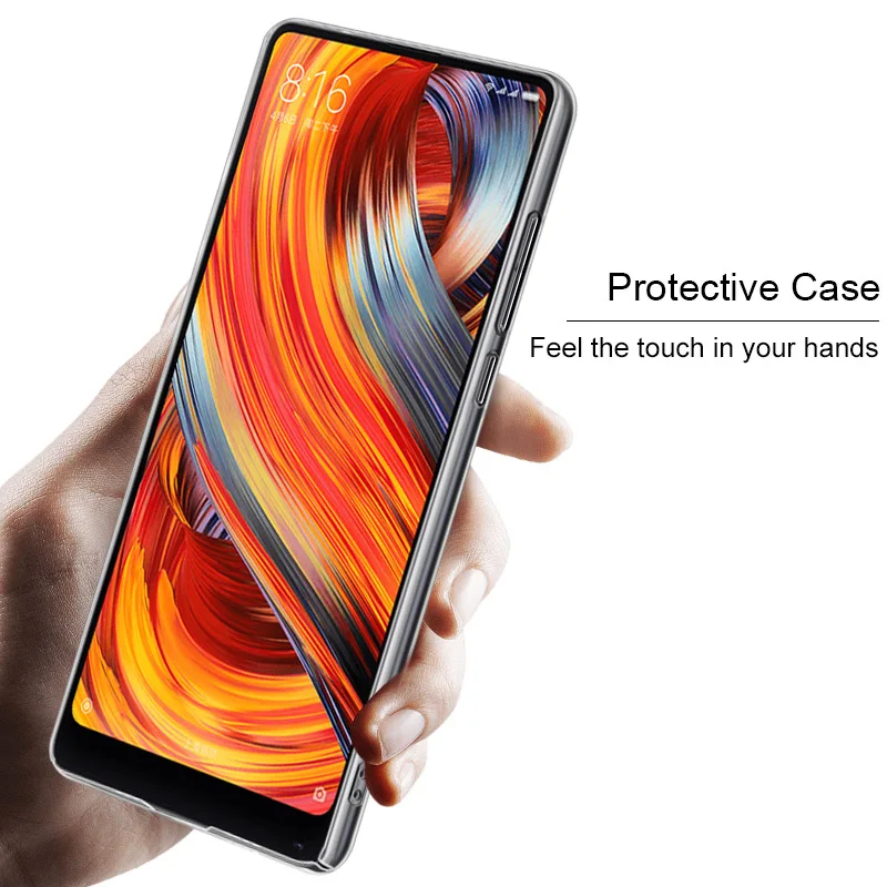 IMAK Crystal Case Transparent Durable PC Hard Cover for Xiaomi Mi Mix 2 Back MiMix Clear |