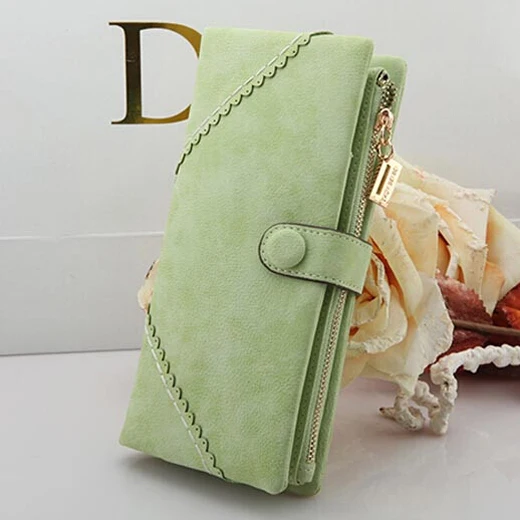 Новый длинный женский кошелек сумка мессенджер Ретро тусклый полированный