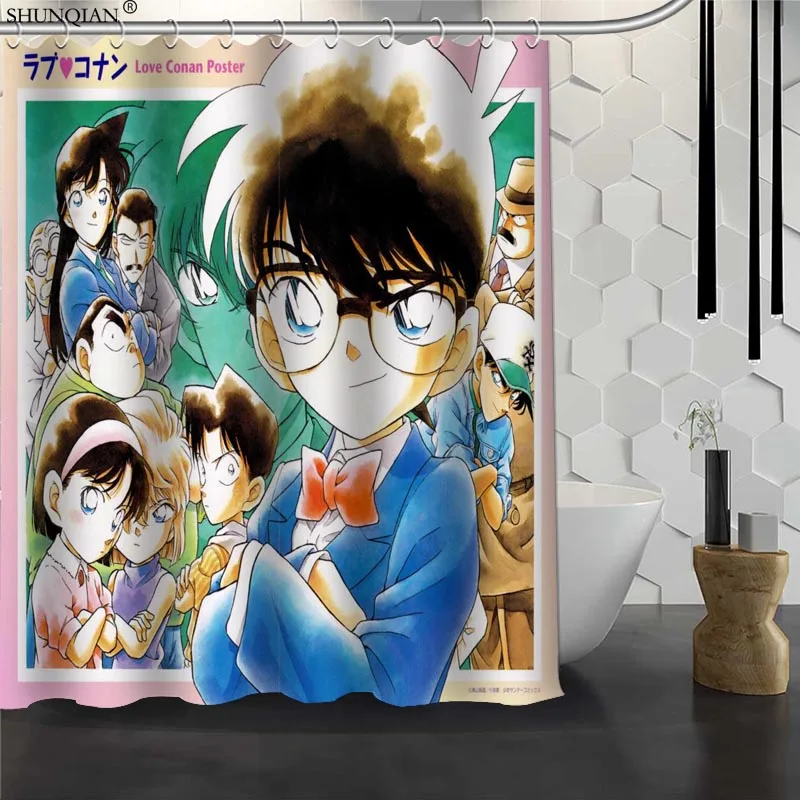 Новый Detective Conan занавеска для душа водонепроницаемая ткань полиэфирная Штора