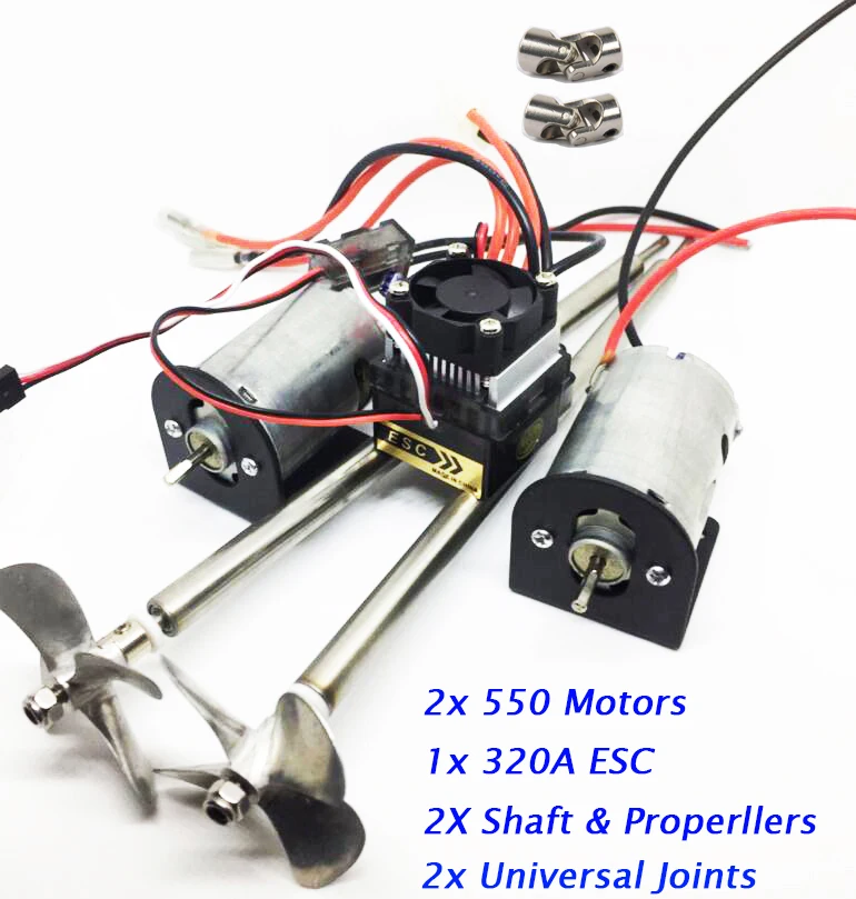 Бесплатная доставка запасные части для радиоуправляемых лодок двойные