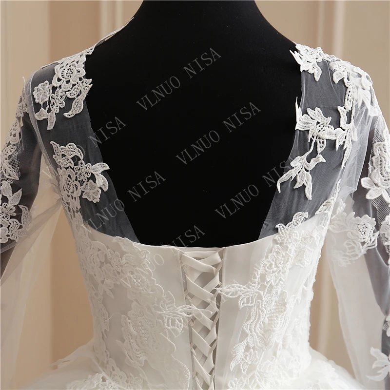 Женское свадебное платье белое с кружевной аппликацией 8 слоев модель 65 100 см |