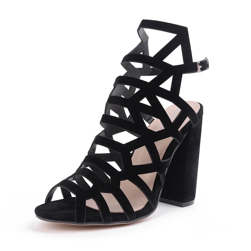 Новинка 2017 года Кружево Для женщин Насосы Сандалии для девочек черные сетчатые