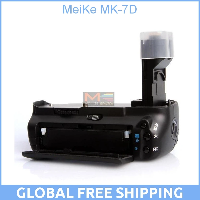 MeiKe MK 7D/BG E7 батарейный блок для Canon 7D|battery grip nikon d200|battery chordsbattery d300 |