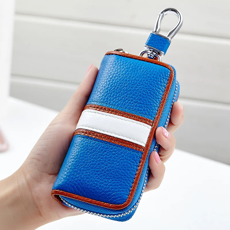 Кожаный чехол для ключей из натуральной воловьей кожи | Багаж и сумки