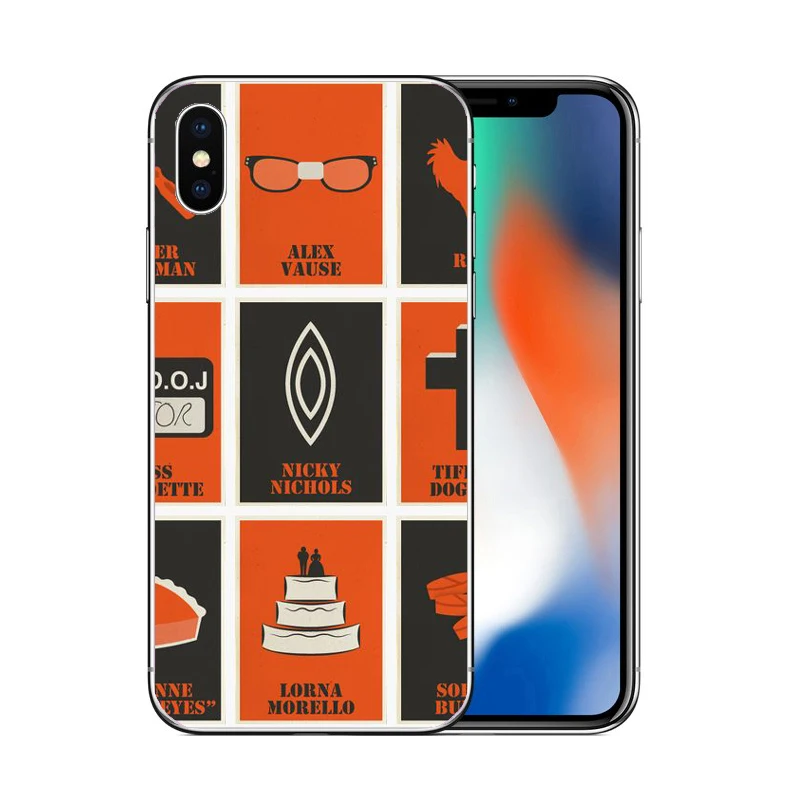 Оранжевый это новый черный постер для ТВ шоу Жесткий Чехол телефона из ПК iphone 6 6S 7