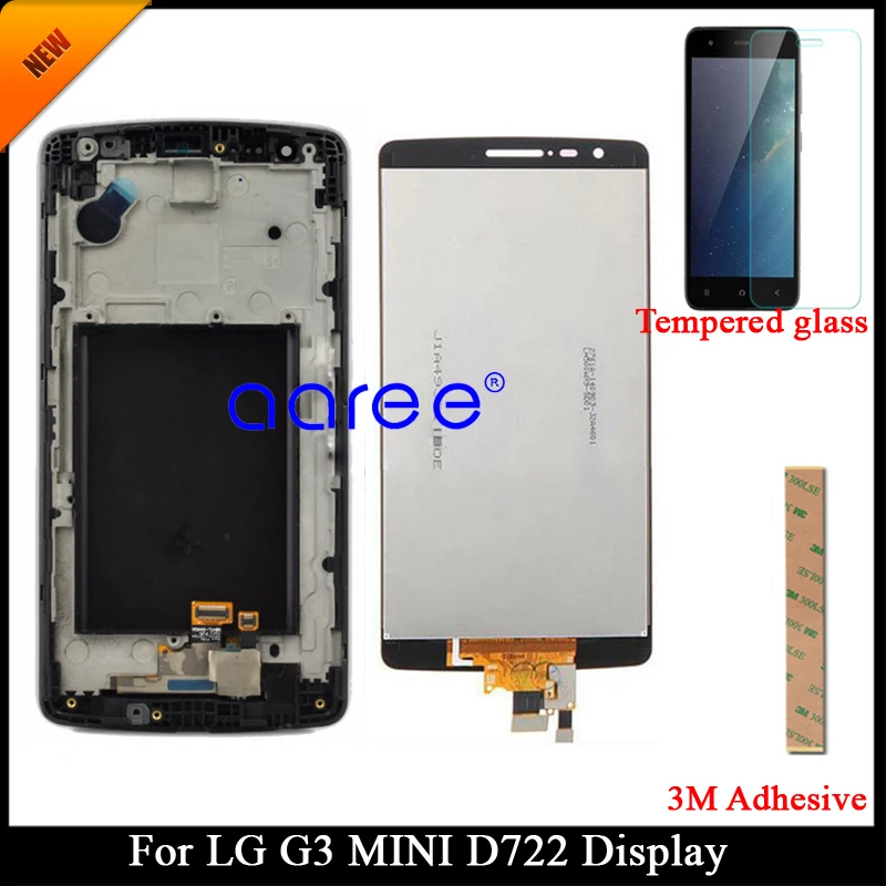 Протестированный ЖК-дисплей для LG G3 Mini ЖК-дисплей для LG G3 mini G3S D722 D724 ЖК-экран сенсорный дигитайзер сборка