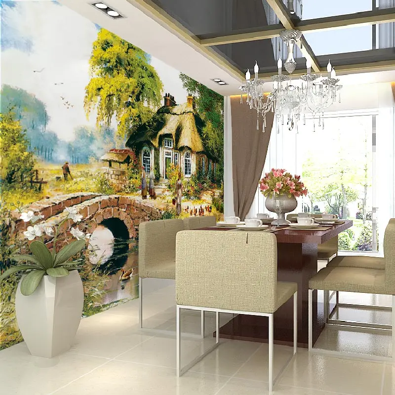 Домашний декор настенная бумага 3D винтажная Европейская деревенская картина