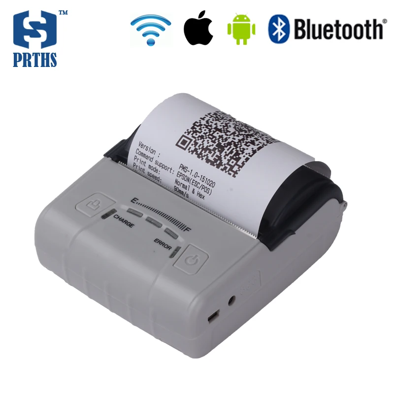 Маленький usb Wi Fi bluetooth Портативный термопринтер 80 мм контроль энергопотребления
