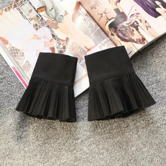 1 пара женские кружевные плиссированные с рюшами свитера фальшивыми