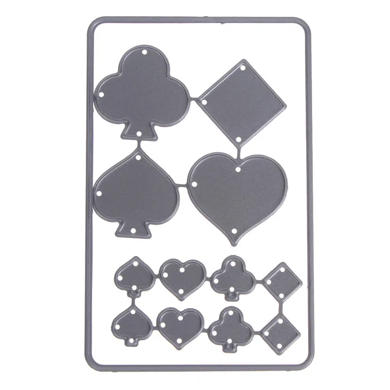 

1PC Poker Card Shape Cutting Dies Metal Scrapbooking Stamping Cutting Dies Wedding Birthday Party Gift Craft