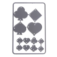 1pc poker card shape cutting dies metal scrapbooking stamping cutting dies wedding birthday party gift craft