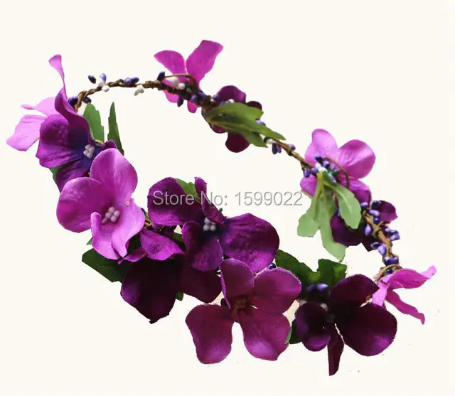 2 шт./лот оригинальная королевская Цветочная корона лесная фиолетовая