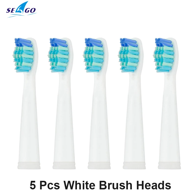 white Seago электрическая Зубная щётка головки для SG-507B/908/909/917/610/659/719/910 Ultra Soft Dupont запасная щетка для заправки зажигалок - Цвет: white