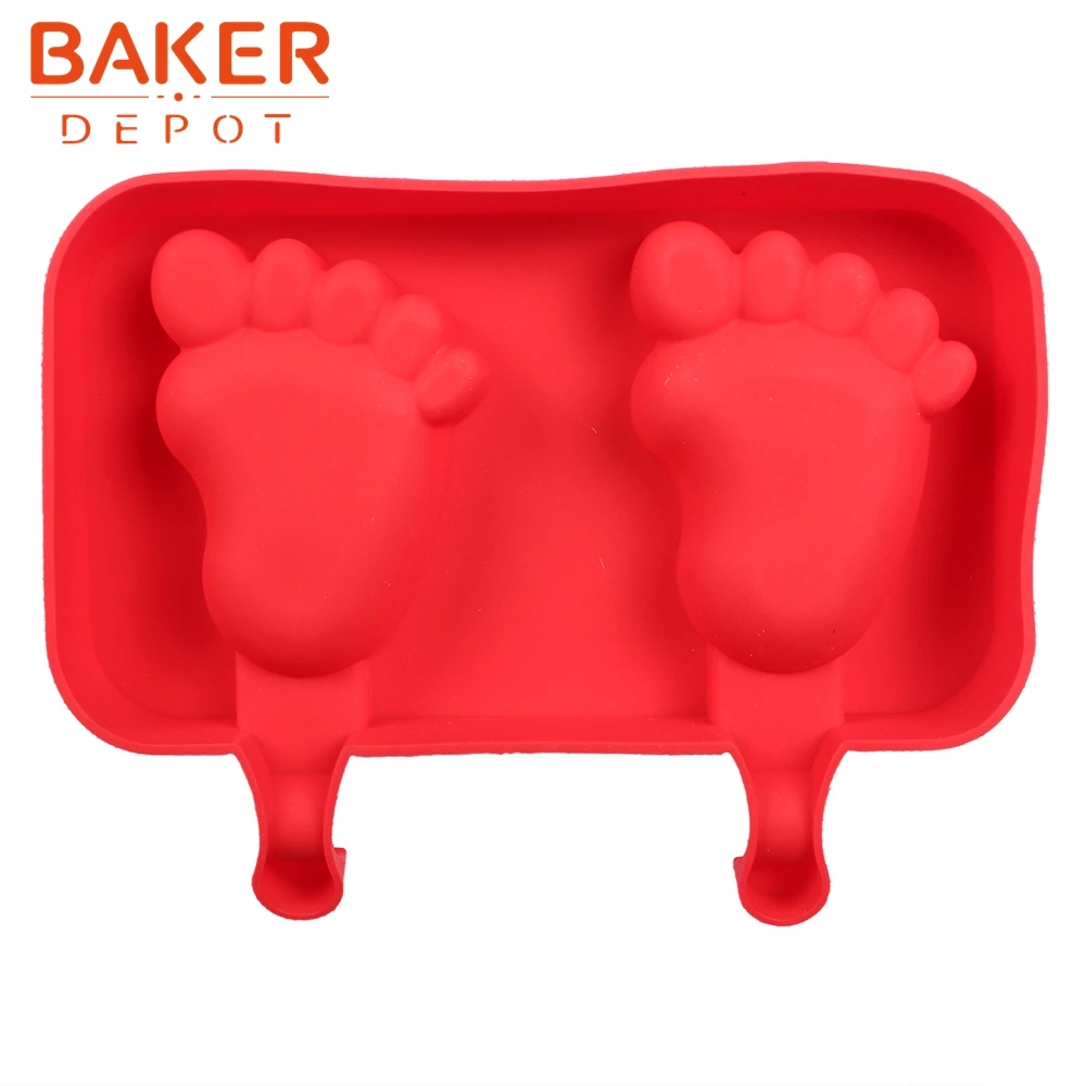 BAKER DEPOT 2 полости силиконовые формы для icecream ice cube DIY Инструменты изготовления