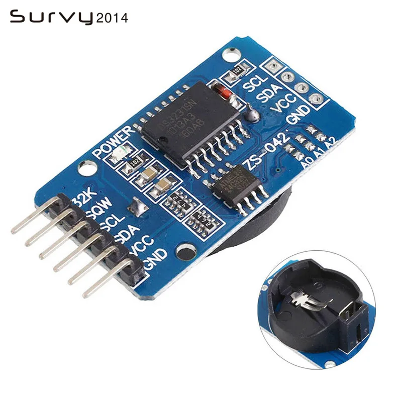 

DS3231 AT24C32 IIC Module Precision Clock Module DS3231SN for Arduino Memory module Free Shipping