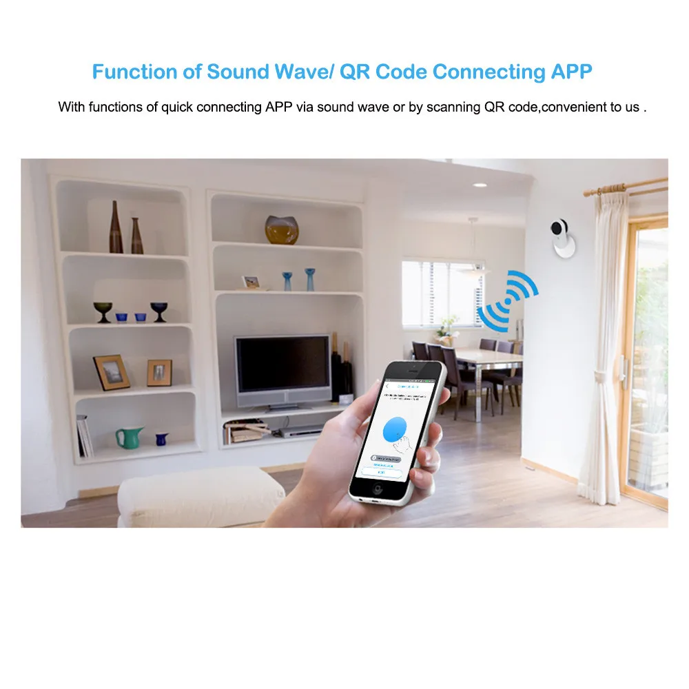 HIPERDEAL1080P WIFI камера безопасности с ночной версией децион движения двухсторонние