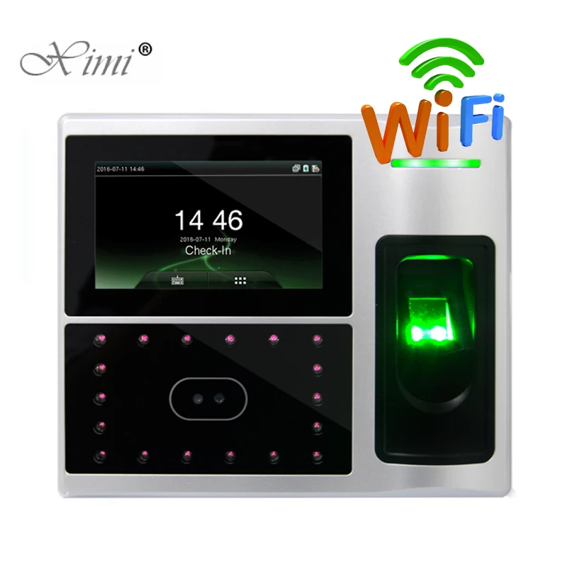 WIFI TCP/IP USB лицо посещаемость времени биометрическая система контроля допуска к