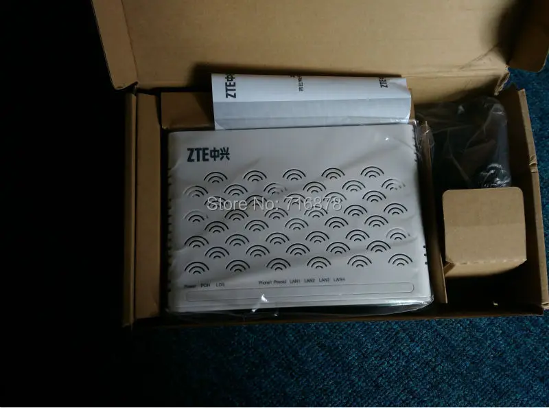 Английская версия GPON ZXHN F620 ONU/ONT V5.0 с 4 портами Ethernet и поддержкой 2 голосовых SIP или H248.