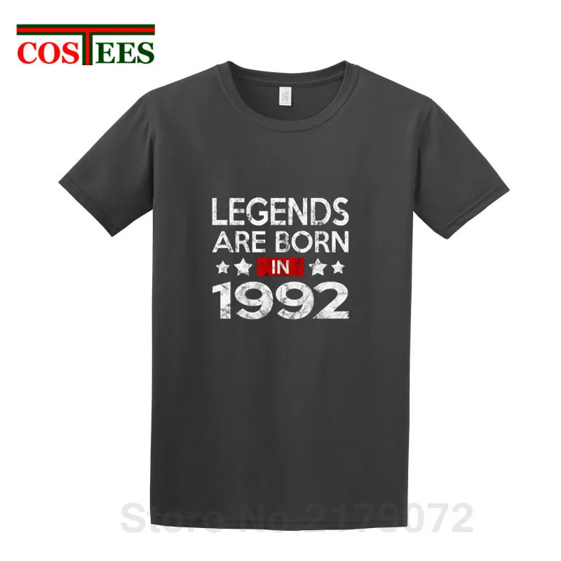2019 Camiseta винтажная рубашка футболки с надписью Легенды рождены в 1992 для женщин и