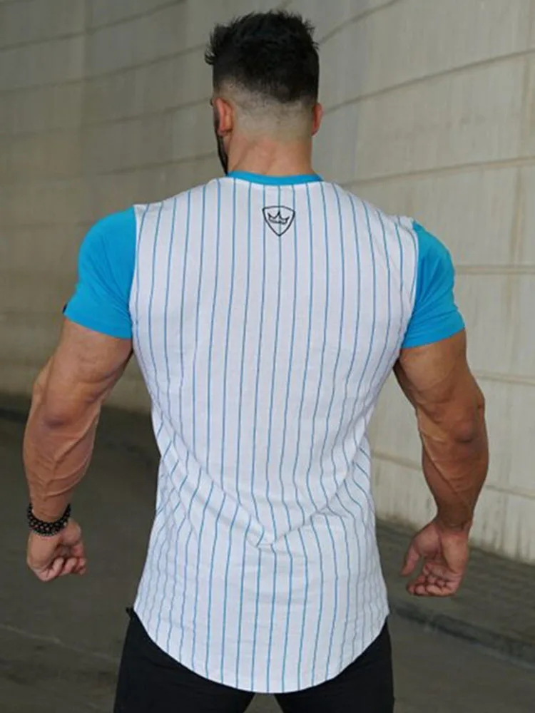Мужская брендовая Футболка с принтом GYMLOCKER модные повседневные топы мужские