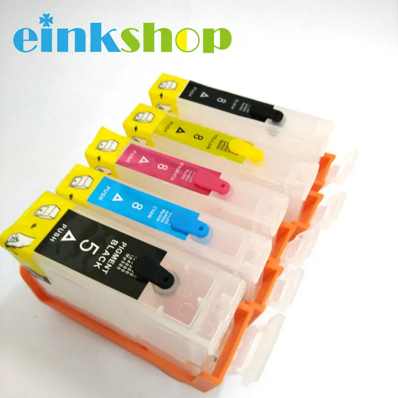 Чернильный картридж einkshop для Canon многоразовый чернильный Pgi 5 cli 8 Pixma iP3300 iP3500 iP4200