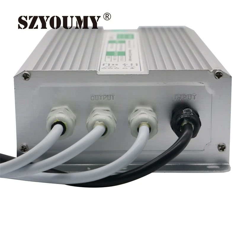 SZYOUMY 12 В 250 Вт 100 А водонепроницаемый IP67 Светодиодный трансформатор питания для
