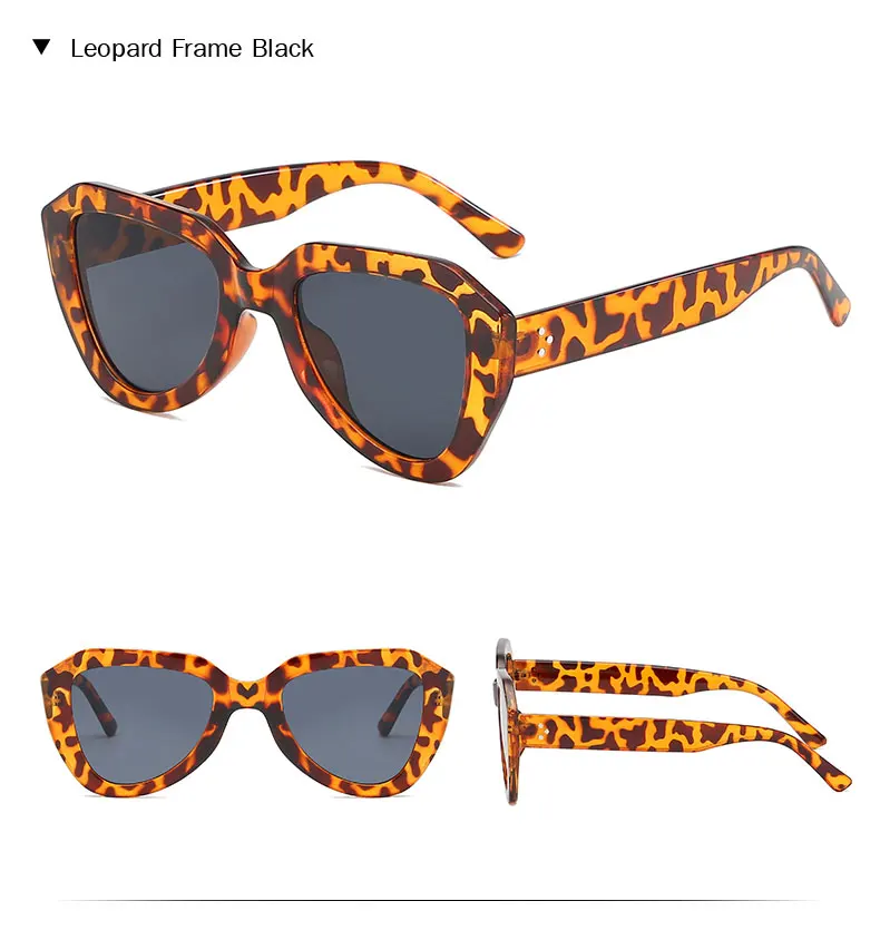 Owl City Vintage Women Sunglasses Triangle Black Ladies Sunglass Retro Men Eyewear Gradient Lens Cat Eye Sun Glasses UV400