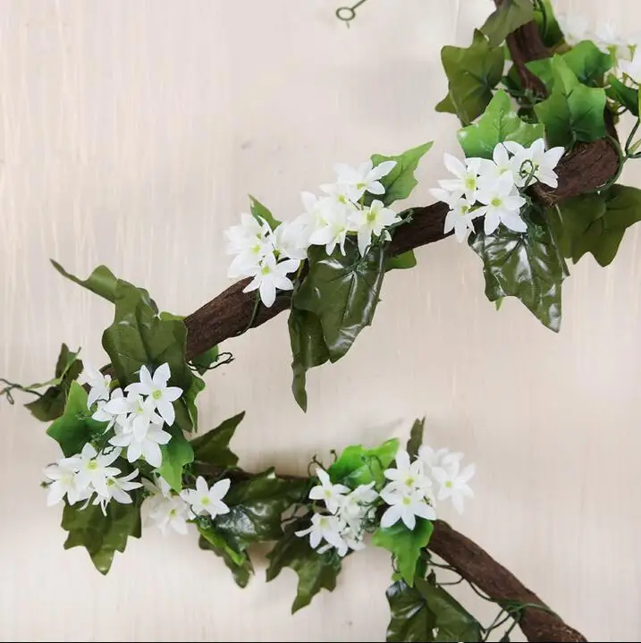 Глициния лоза цветок ротанга искусственный Шелковый для кондиционера канала