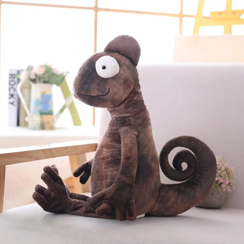 Имитация хамелеоновой ящерицы плюшевая игрушка забавная Подушка украшение для