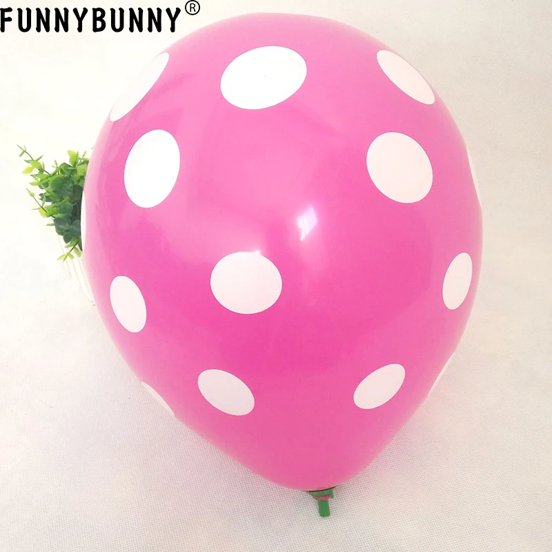 FUNNYBUNNY в горошек латексные воздушные шары для свадебной вечеринки теплое
