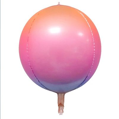 light pink gradient 1 шт Многоцветный магический градиентный алюминиевый пленочный шар для свадебного украшения, украшения для дня рождения, подарки на день детей - Цвет: light pink gradient