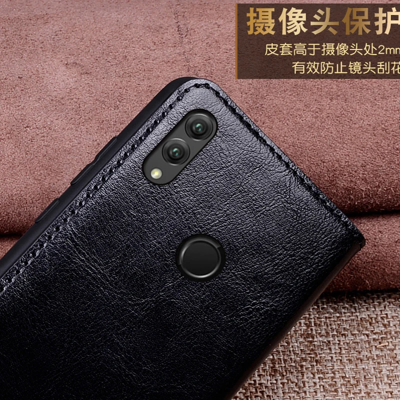Натуральная кожа чехол КРЫШКА ДЛЯ huawei honor Примечание 10 Note10 coque САППУ флип |