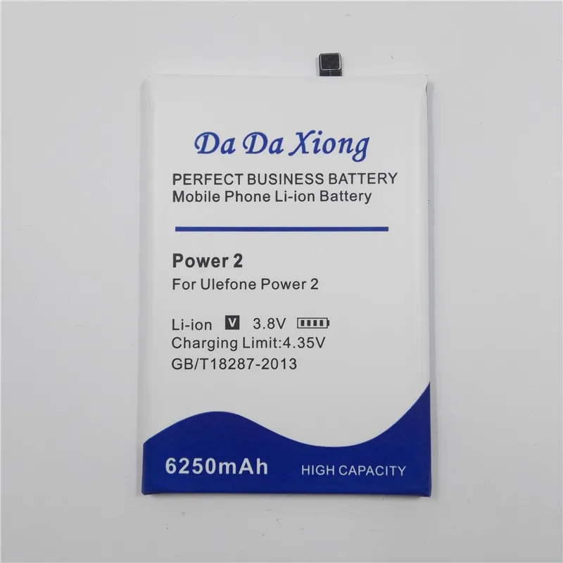 Совершенно новый аккумулятор 6250 мАч Power 2 для ulefone power мобильный телефон |