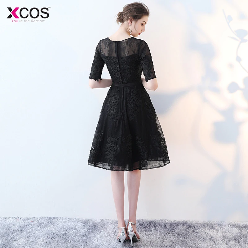 В наличии красные коктейльные платья 2018 элегантное короткое маленькое черное