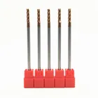 Твердосплавные торцевые Фрезы HRC60 4 мм, концевые фрезы D4X20XD4X100L с 4 канавками, стандартной длины, боковые фрезы, профилирующие торцевые фрезы, 5 шт.