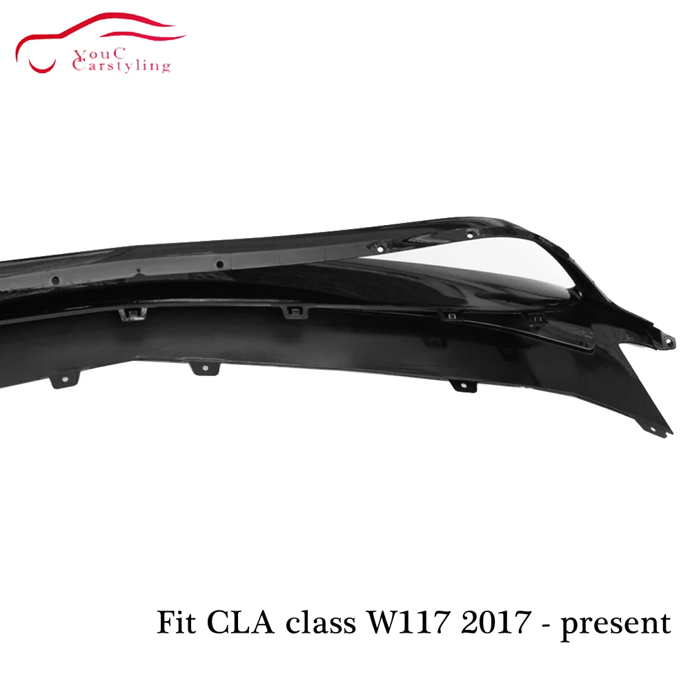 Передняя губа W117 со сплиттером бампер спойлер для Mercedes CLA C117 CLA180 CLA200 CLA250 CLA45 AMG