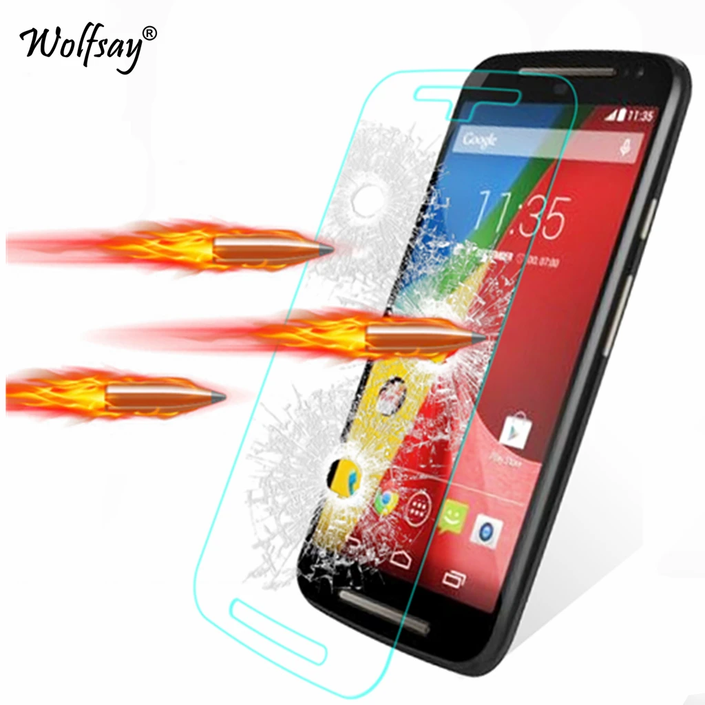 Защитное стекло для Motorola Moto G2 закаленное защитная пленка XT1063 XT1068 XT1069 2 шт. |