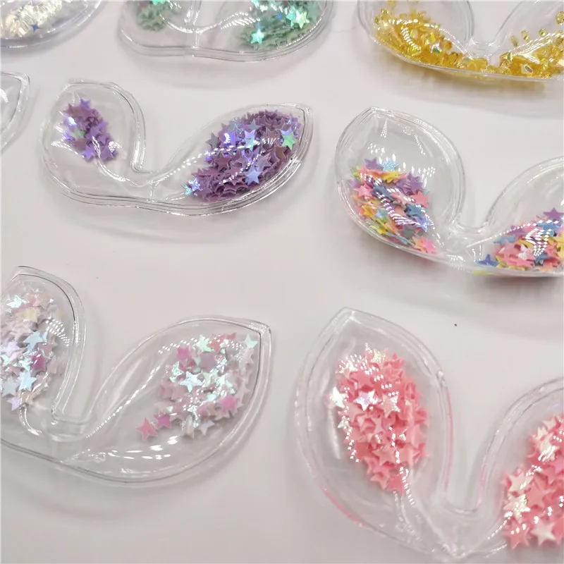 8 шт./лот 3*6 см блестящие кроличьи уши аппликация для сделай сам Аксессуары