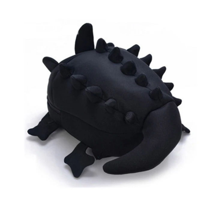 Милый 3D однотонный Рюкзак Хамелеон для девочек яркий рюкзак в форме монстра