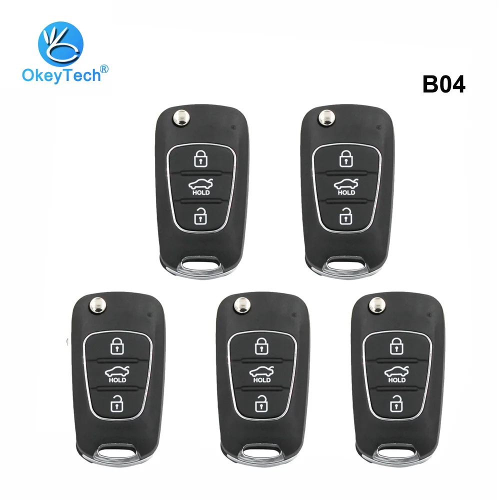 OkeyTech 5 шт./лот B04 Кнопка KD автоматическое дистанционное управление ключи Keydiy для
