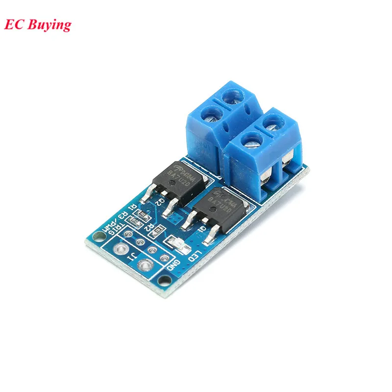 Триггерный переключатель MOS FET 15A 400W DC3.3-20V Модуль привода ШИМ-регулятор Панель управления N-MOS Электронный регулируемый переключатель PCB