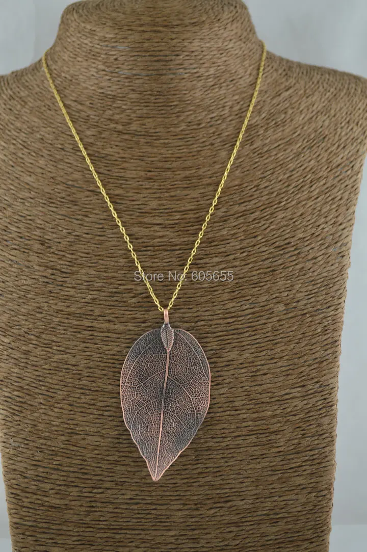 Античные медные Подвески в виде листьев уникальный подарок на Рождество и день