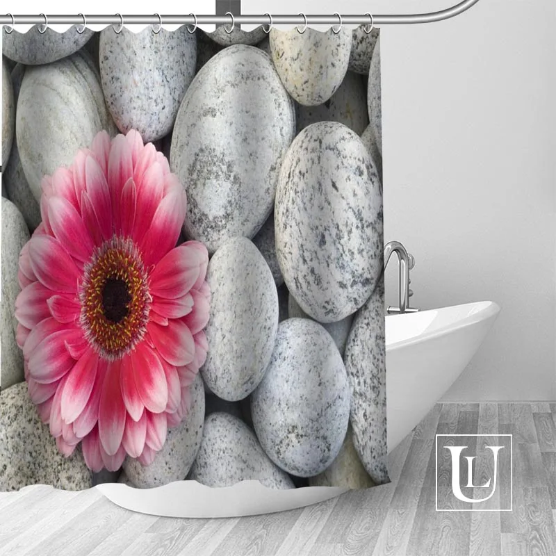 Waterproof Bathroom Curtains Modern Gerberas Closeup Shower Curtain polyester Bath screens Customized curtain | Дом и сад
