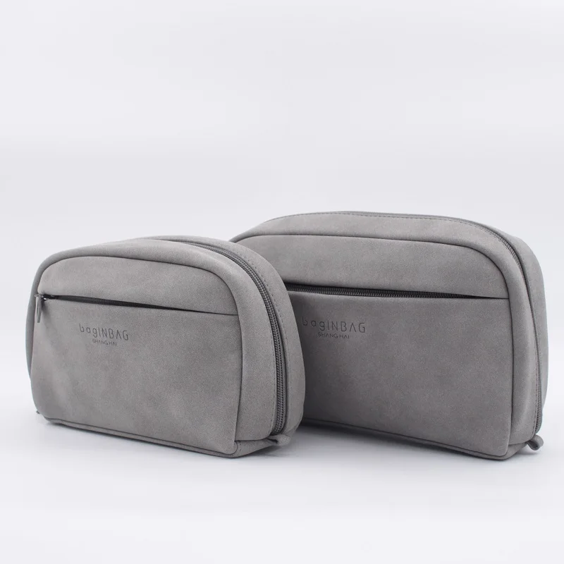 Серая косметичка маленькие косметички мягкая Портативная сумка для хранения