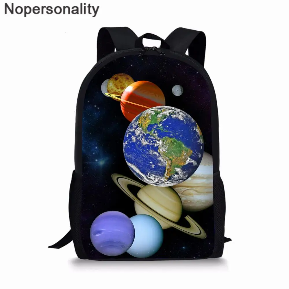 CC3194C Nopersonality галактика, планета рюкзак 3d принт Детский комплект школьных сумок Студенческая школьная сумка для подростков детская сумка Mochila - Цвет: CC3194C