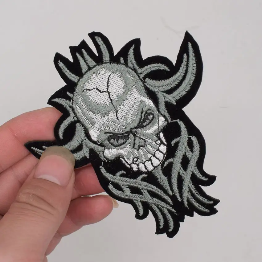 2 шт Панк Рок Крест патч череп мотоцикл патчи военный рюкзак аппликация Одежда DIY