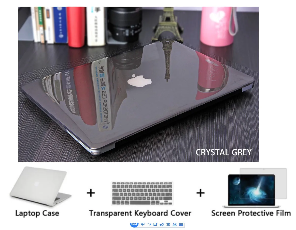 3 в 1 новейший Прозрачный чехол для ноутбука Apple MacBook Air Pro Retina 11 12 13 mac book дюйма + 2