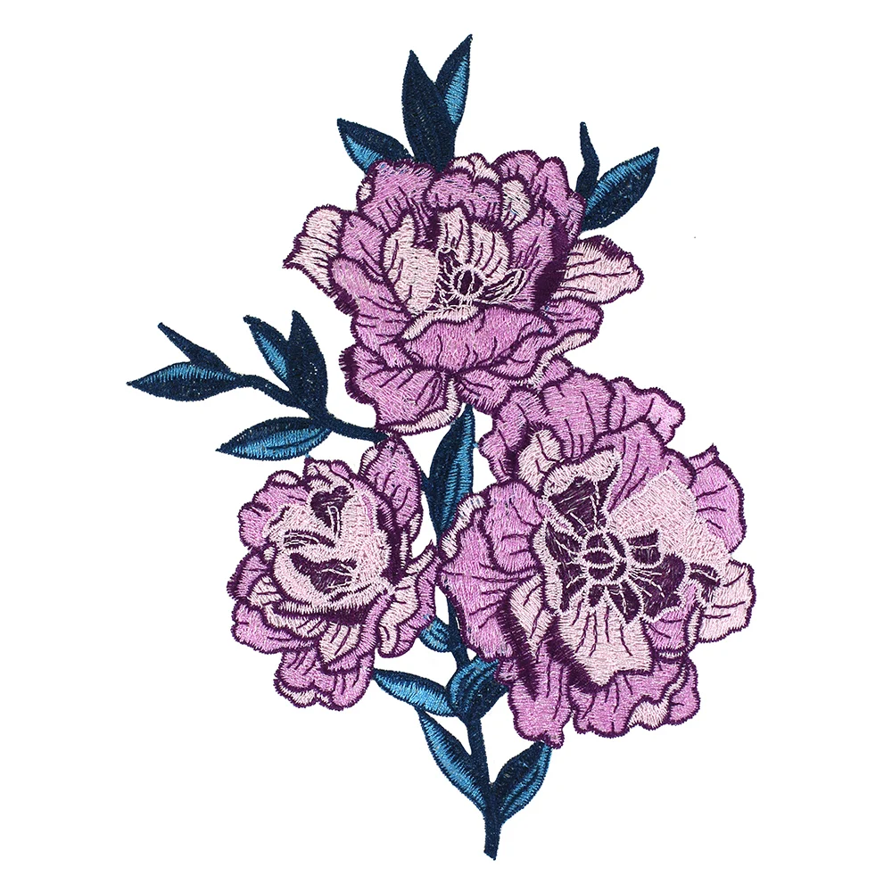 Цветочная вышивка аппликация мотив нашивки отделка украшение пришить на одежду